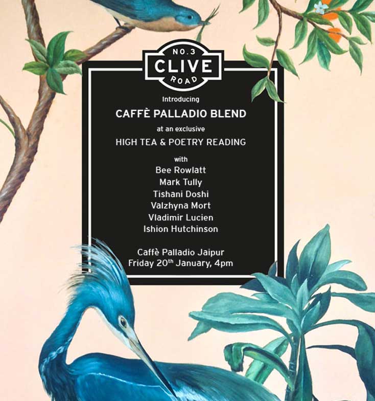 HIGH TEA AND POETRY READING AT CAFFE PALLADIO TO CELEBRATE THE NEWLY LAUNCHED CAFFE PALLADIO BLEND