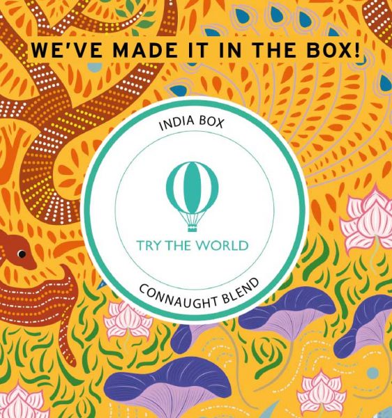 Try the World has launched their India Subscription Box this month and No. 3 Clive Road is proud to be part of a select group of gourmet products handpicked from India. Try the World has over 24,000 subscribers and our Connaught Blend was especially created for the India Box, which will be shipped across the United States.