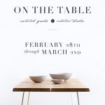 SAVE THE DATE: ON THE TABLE