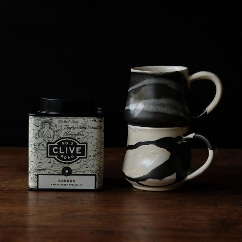 Optional title display Coastal Tea Cups - Set of 2